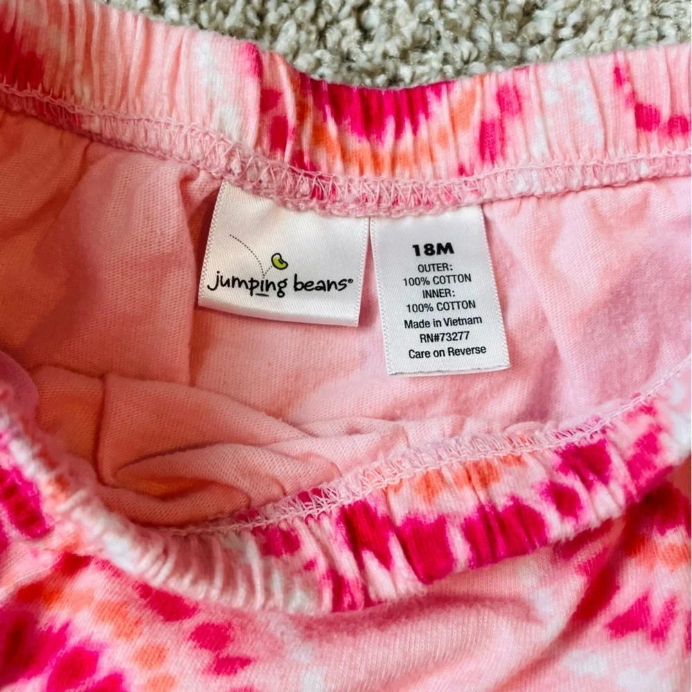Toddler girls set of 3 scooter skirts 12-18 months tie dye, stripes, polka dots